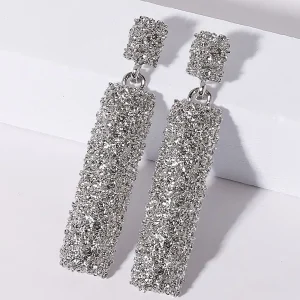 Boucle d'oreille Gris Metal