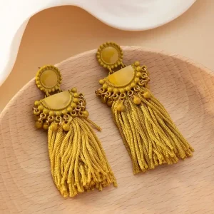Boucle d'oreille African Yellow