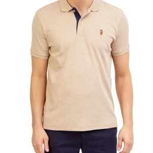 Men Interlock US Polo Assn Khaki